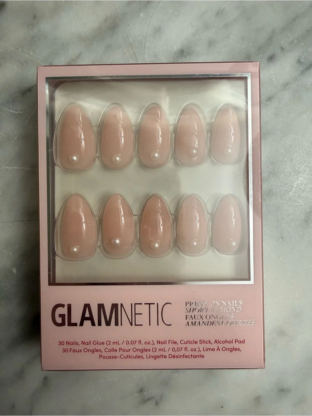 Glamnetic Press-On Nails Short Almond Shape WIFEY NIB